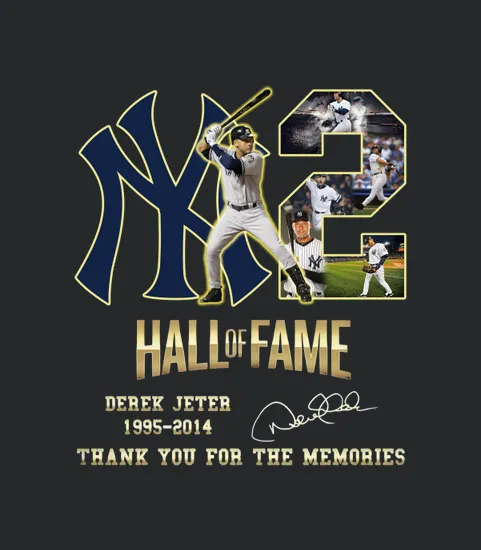 Hall Of Fame Derek Jeter 1995 2014 Thank You For The Memories Signature
