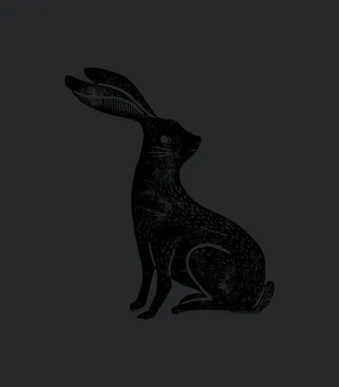 Hare Lino Print Hare Mad March Animal