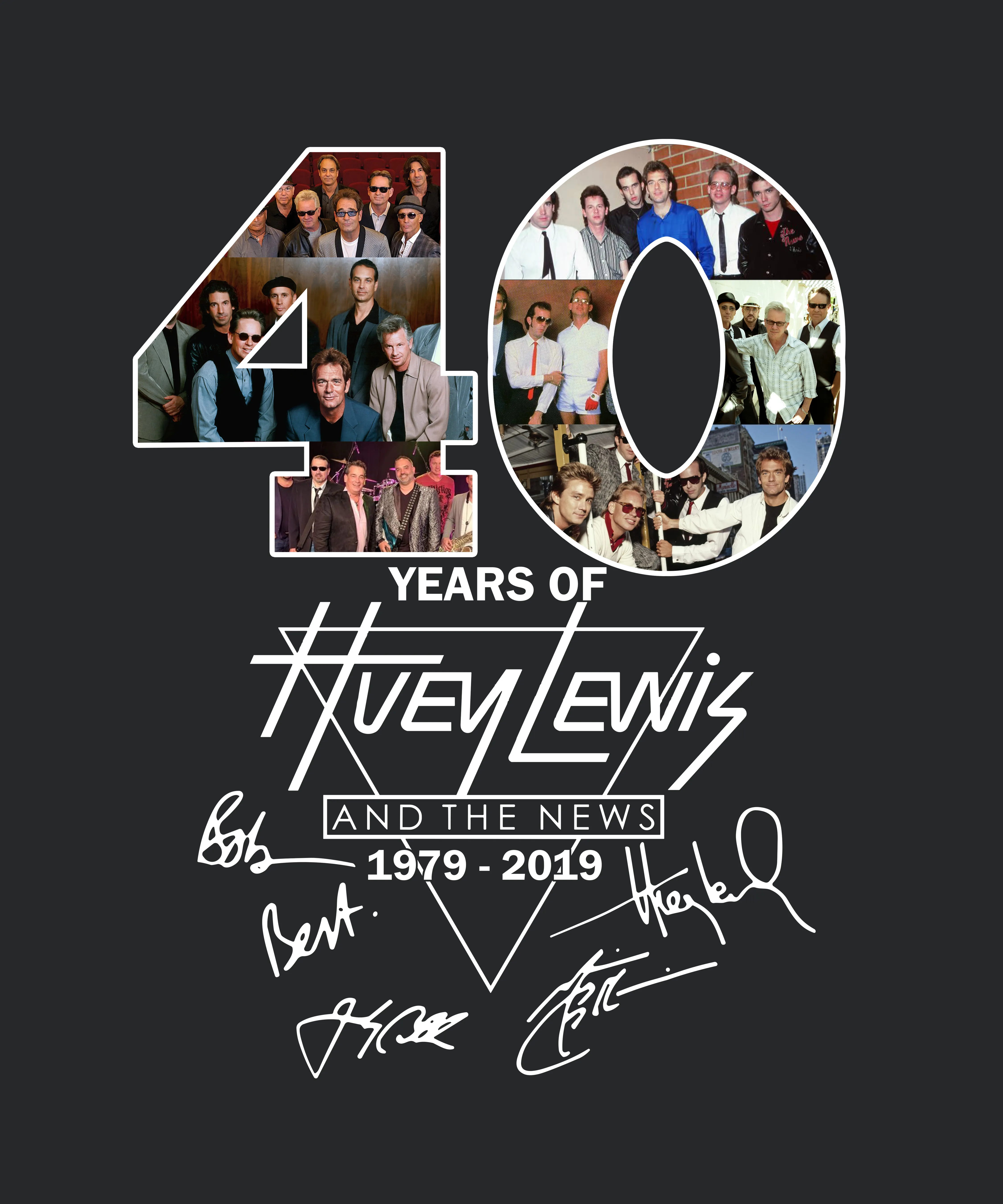 Huey Lewis And The News 40 Years 1979 2019 Signatures