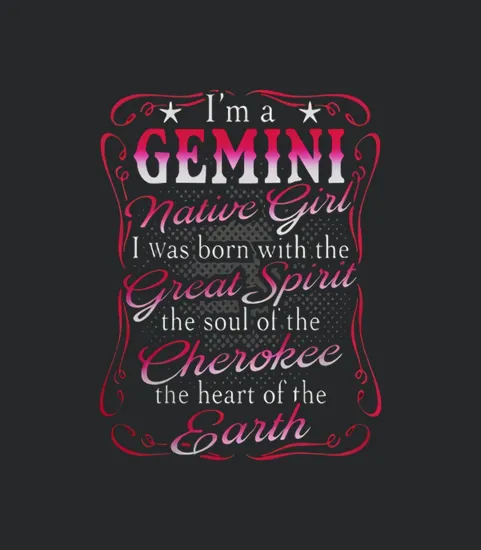 Im A Gemini Native Girl June Birthday Gifts