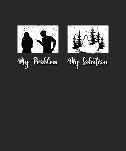 Kayaker My Problem My Solution Pictogram Mom Dad