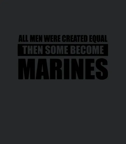 Men Marines Design Water Bottle