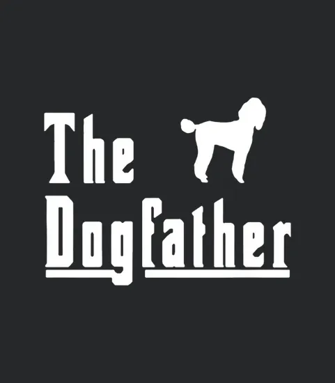 Mens The Dogfather Poodle Dog
