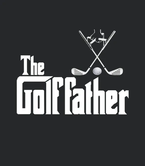 Mens The Golffather Golf Father Funny Golfing Fathers Day