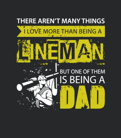 Mens Vintage Being A Lineman Dad Fathers Day Gift