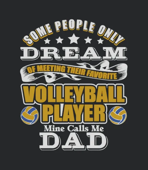 Mens Volleyball Proud Volleyball Dad