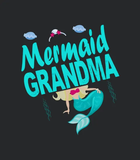 Mermaid Grandma Birthday Party Gift