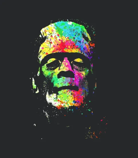 Messy Color Frankenstein Bella Flowy Tank