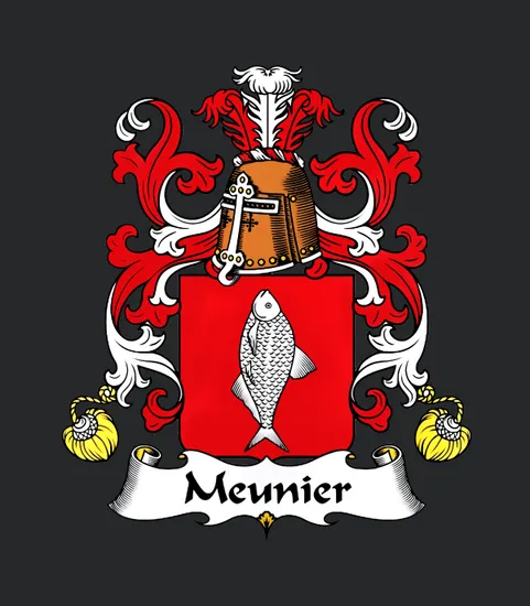Meunier Family Crest French Family Crests