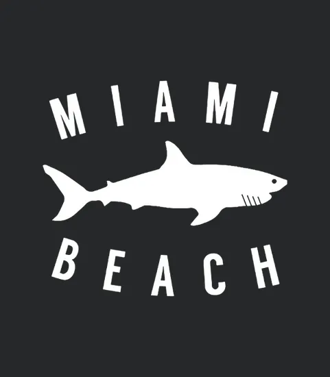 Miami Beach Florida T Shark Fl Souvenir