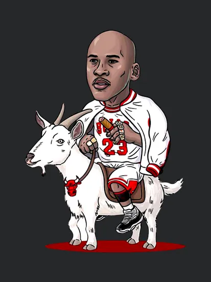 Michael Jordan Riding Goat