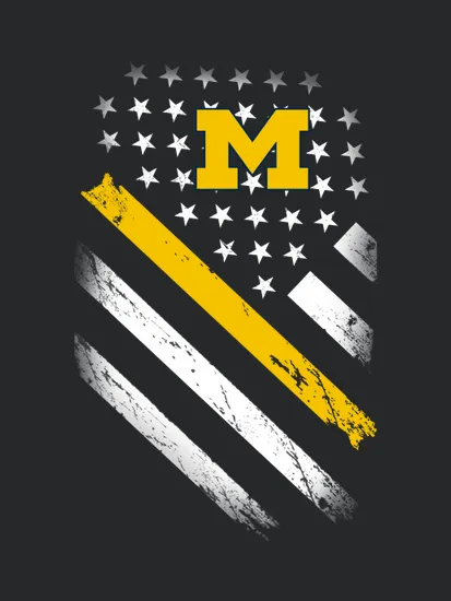 Michigan Wolverines Flag