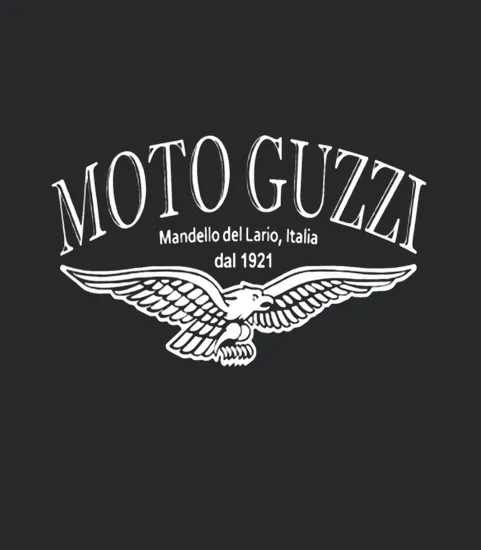 Moto Guzzi Mandello Del Lario Mens Black Biker Mens Premium