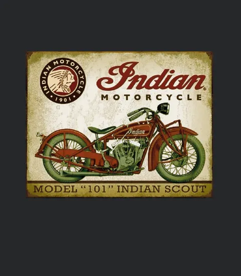 Retro Indian Motorcycle 101 Indian Scout