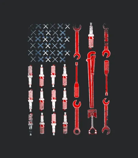 The Official Mechanic Usa Flag
