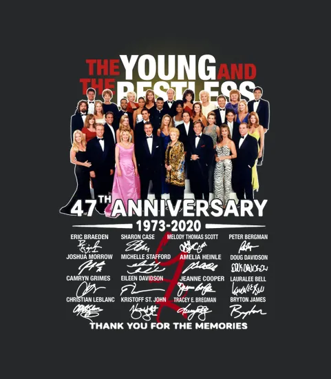 The Young And The Restless 47th Anniversary 1973 2020 Thank You For The Memories Signature