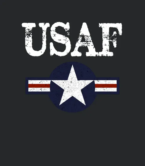 Us Air Force With Distressed Logo
