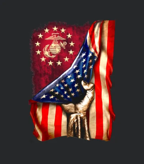 Us Marine Corps American Flag
