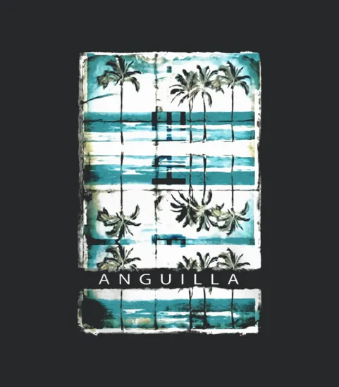 Vintage Anguilla Ocean Beach Vacation Men Women