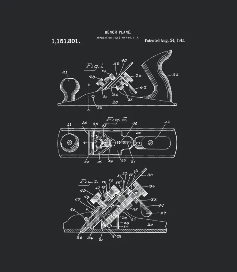 Vintage Hand Wood Plane Premium Carpentry Tools Tee