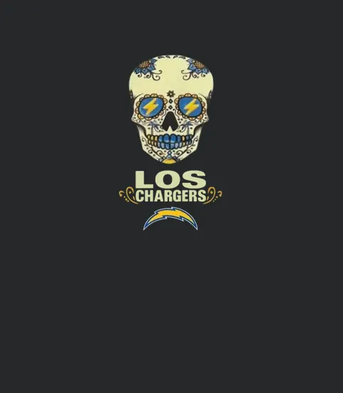 Los Angeles Chargers Sugar Skull For Hispanic Heritage Month