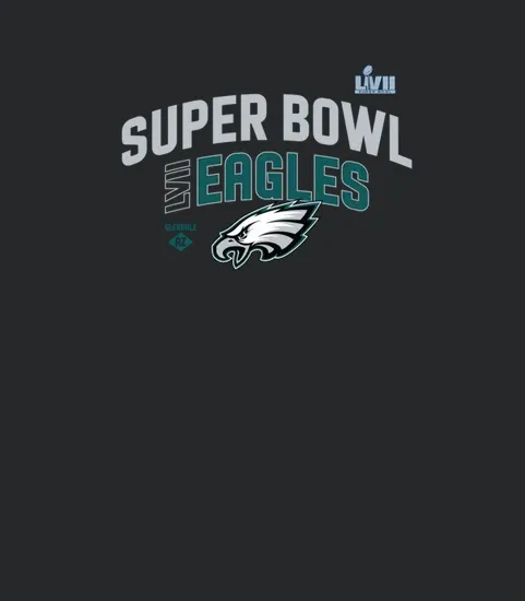 Nfl Eagles Shop Fanatics Brand Black Team Logo Lockup Philadelphia Eagles Super Bowl Lvii Womens