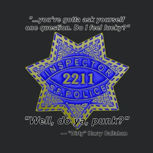 Dirty Harry S F Police Inspector Badge 2211