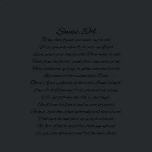 Sonnet 104