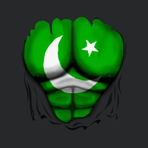 Pakistan Flag Ripped Muscles Six Pack Chest T Sh