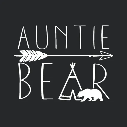 Auntie Bear Tipi Tent Gift For Aunt Fitted Scoop
