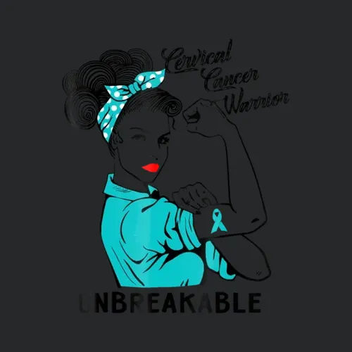 Cervical Cancer Warrior Unbreakable Awareness Gift