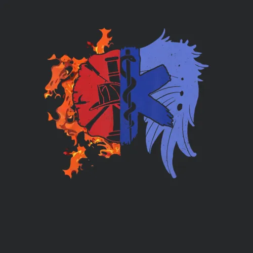 Firefighter Emt Ems Wing Shirt For Men And Women