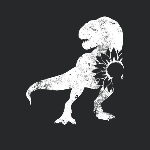 Vintage Dinosaur Graphic Sunflower Mother Gifts