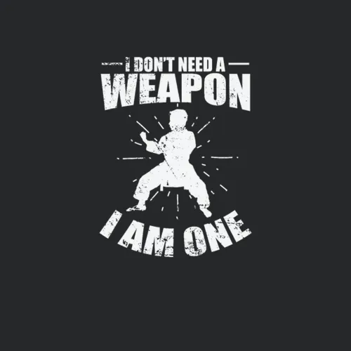 Karate I Dont Need A Weapon I Am One