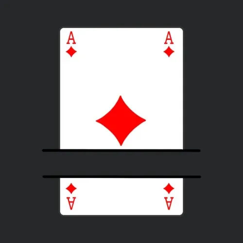 Playing Card Ace Of Diamonds With Banner Space