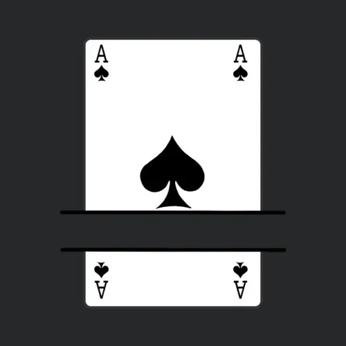 Playing Card Ace Of Spades With Banner Space