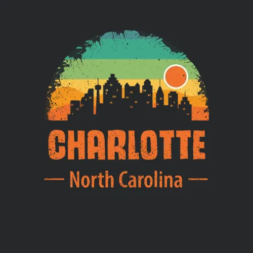 Port Charlotte City Vintage Distressed Style 80s