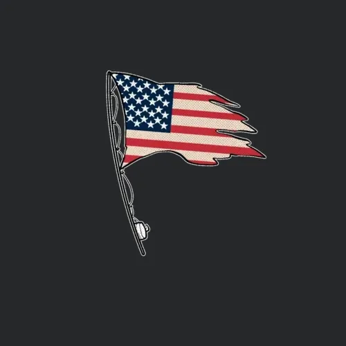 Fisherman American Flag Usa Patriot Fly Fishing
