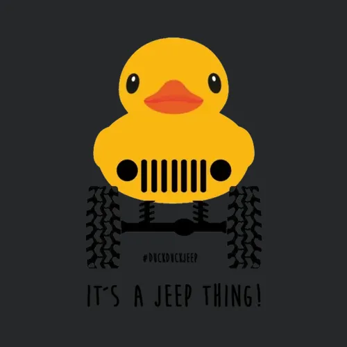 Jeep Cute Rubber Duck On Offroad Wheels Duckduck