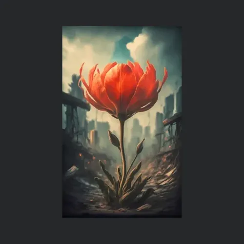 The Last Red Flower In A Dystopian Future