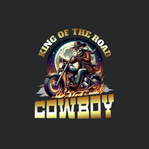 Customizable Cowboy King Of The Road