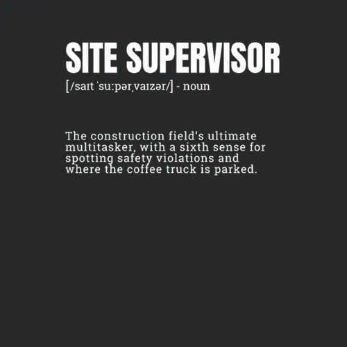Occupations Design For Men Site Supervisor Funn