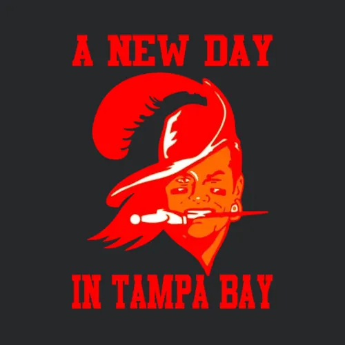 A New Day In Tampa Bay Tom Brady Pirate Face Funny Buc Football