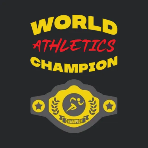 Athletics World Champion Belt Funny Sports Hobby