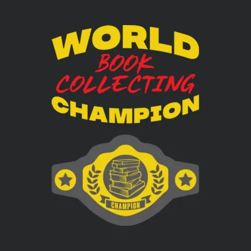 Book Collecting World Champion Belt Funny Sports Hobby
