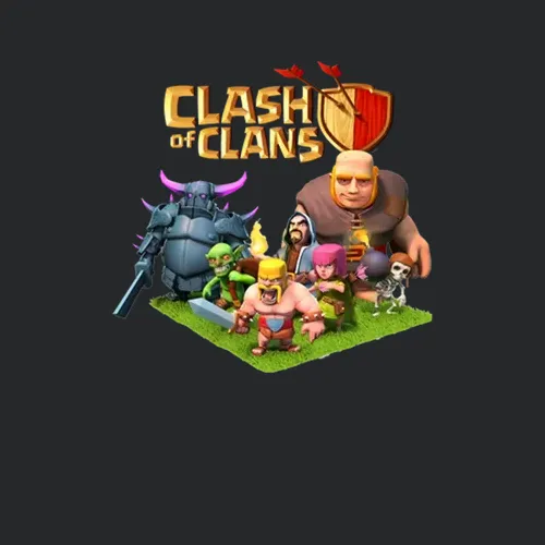 Clash Of Clans Logo And Characters Video Game