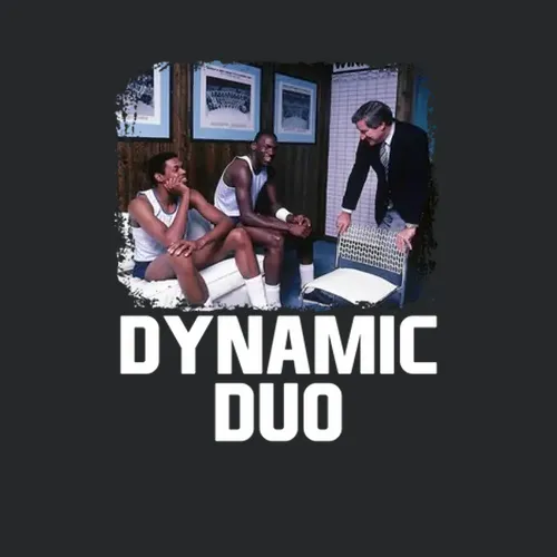 Dean Smith Michael Jordan Dynamic Duo Basketball North Carolina