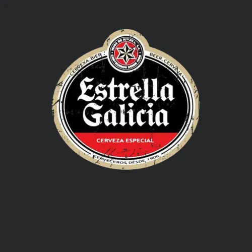 Estrella Galicia Logo Popular Beer Lagar Alcohol Beverage Drink Fan Gift