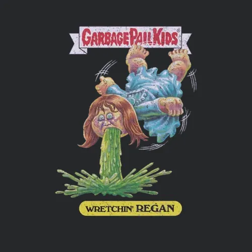 Garbage Pail Wretchin Regan Funny Grunge