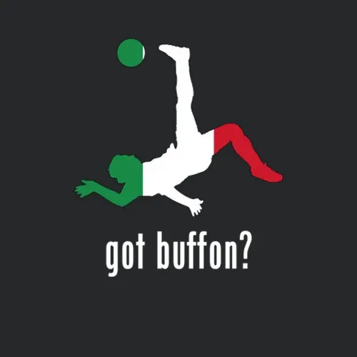 Gianluigi Buffon Italy Gk Kick Football Soccer World